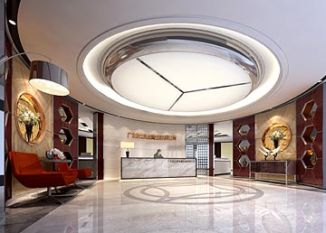 廣州金仕貴金屬公司前臺設(shè)計