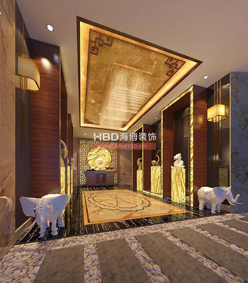 茂名市廣東源豐集團公司會所設(shè)計 接待前廳 茂名市廣東源豐集團公司會所設(shè)計 接待前廳