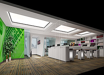 樂天創意園寫字樓裝修前臺設計 樂天創意園寫字樓裝修前臺設計