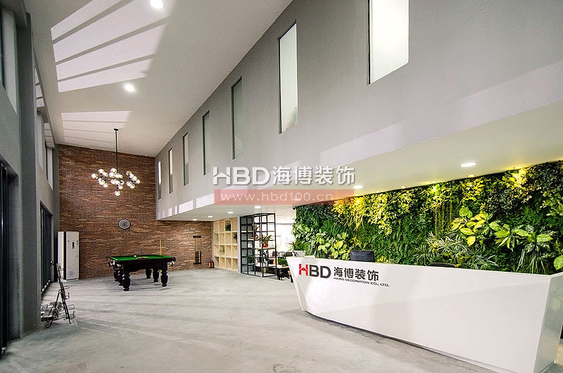 海博裝飾公司辦公室裝修-前臺(tái)