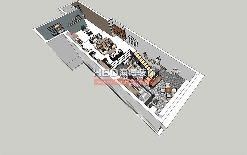 廣州咖啡廳設(shè)計鳥瞰圖 廣州咖啡廳設(shè)計鳥瞰圖